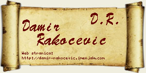 Damir Rakočević vizit kartica